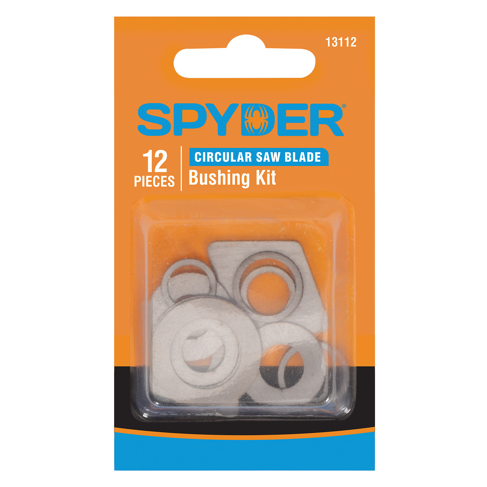 Spyder Saw Blade Arbor Bushing Adapter Kit — 12-Piece, Model# 13112
